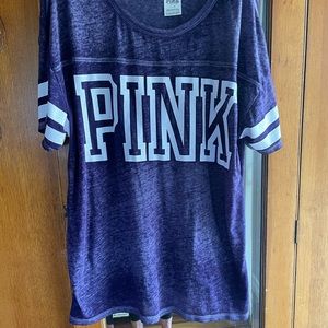PINK short sleeve tee in purple.